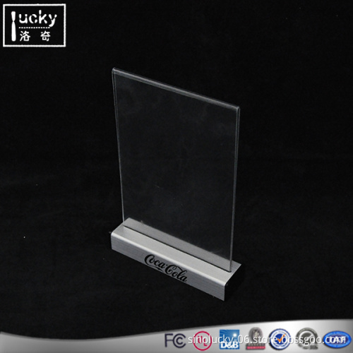 Display all kinds acrylic sign holder used in restaurant hot sale acrylic menu holder